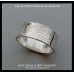 Ring Meandros with symbol or letter 8mm