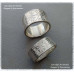 Ring Meandros with symbol or letter 8mm