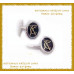 Cufflinks with letters gold k14-585