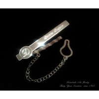 Tie Clip name & letter