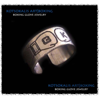 Boxing glove ring  letters or number